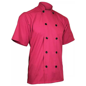 Best Quality Lightweight <b>Short</b> <b>Sleeve</b> Chef <b>Jacket</b> Twill PolyesterCotton Hotel Restaurant Kitchen Uniform Exported Wholesale - Product Image 1