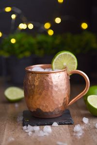 Hammered copper drink mug set glacier bloom beverage <b>cups</b> <b>reusable</b> handcrafted cocktail mugs premium durable - Product Image 3