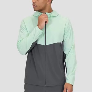 Veste coupe-vent en jean matelassée vintage pour homme, fermeture éclair, teinte unie, prix bas, vente en gros, service OEM personnalisé - Product Image 2