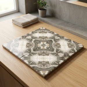 Baldosas de porcelana pulida Bookmatch marrón 600x600mm 60x60cm baldosas de cerámica digital de mármol verde brillante - Product Image 1