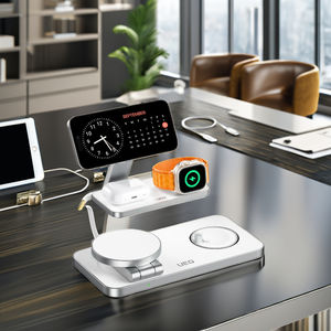Estación de carga inalámbrica plegable 3 en 1, éxito de ventas de Amazon, 5W, 7,5 W, 10W, 15W, soporte de cargador magnético con salidas para iPhone 16 - Product Image 2