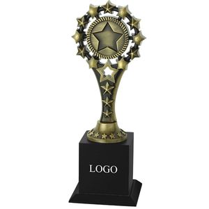 Custom Metal <b>Trophy</b> Star Design Gold Plated Championship Award Souvenir Factory Wholesale for School Sports Events Activities - Product Image 1