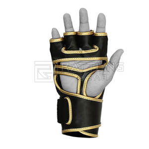 Gants de sport professionnels MMA Gants de boxe en cuir pour l'entraînement Équipement d'arts martiaux de qualité - Product Image 4