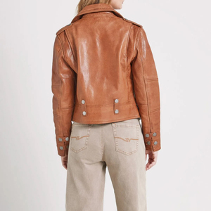 2026 New Breathable Latest Design Women's <b>Genuine</b> <b>Leather</b> <b>Jackets</b> Custom Logo Custom Made High Quality Winter - Product Image 6