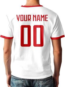 Camiseta de Fútbol Personalizada de Alta Calidad con la Bandera Nacional de Georgia, Uniforme de Fútbol Unisex de Manga Corta, Transpirable, Antibacteriana, Talla Grande - Product Image 3
