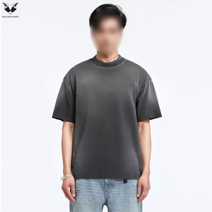 Camisetas de Manga Corta para Hombre, Estilo Casual, a la Moda, Hechas a Medida, Transpirables, Deportivas, con Lavado Ácido, Precio al por Mayor - Product Image 3
