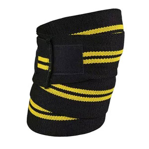 <b>Elastic</b> <b>Knee</b> Wraps for Fitness Workout <b>Support</b> for Squats Gym Training Soft Comfortable and Long Lasting Use - Product Image 1