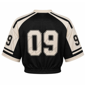 Camiseta Corta de Fútbol Americano para Mujer, Estilo Oversize, Transpirable, con Número de Equipo Impreso, Tallas Grandes - Product Image 2
