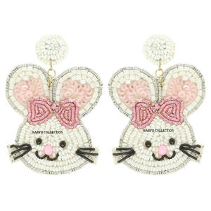 Pendientes Colgantes Bordados de Acero Inoxidable Hechos a Mano para Mujer, Estilo Vintage de Alta Calidad, Accesorio para Fiestas y Ocasiones Especiales, Regalo - Product Image 4