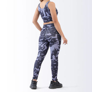 Conjunto Deportivo para Mujer 2026, Sin Costuras, para Entrenamiento, Fitness, Personalizado, Sujetador Deportivo y Leggings 3/4, Ropa para Correr y Hacer Ejercicio - Product Image 2