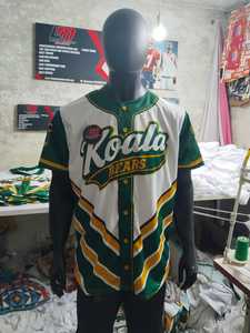 Camiseta de Béisbol Koala Bears para Hombre, Manga Corta, Estampado Sublimado, Transpirable, 100% Poliéster, Secado Rápido, Corte Regular, para Todas las Temporadas - Product Image 1