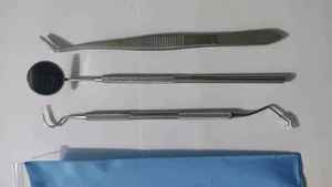 High Quality 3-Piece Manual Dental Examination Kit Basic Diagnostic Stainless Steel <b>Instruments</b> CE Certified By Grip Surgical - Product Image 3