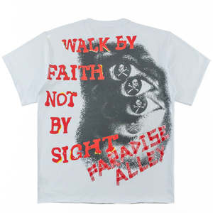 T-shirt Streetwear Personnalisé DTG Logo Hip Hop Coton Oversize Imprimé Numérique T-shirt Graphique Oversize - Product Image 2