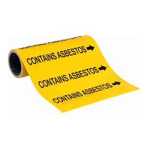Marqueurs de tuyaux flexibles Brady en rouleau, 12 po de largeur x 30 pi de longueur, pour l'identification des tuyaux industriels - Product Image 3