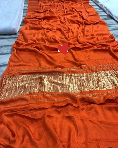 Handcrafted Pure Silk <b>Tissue</b> Pallu Saree Premium Bridal Festival Collection - Product Image 1