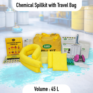 Kit de Derrames Químicos de 45L con Bolsa de Transporte – Kit Móvil de Control de Derrames de Productos Químicos Peligrosos, Kit de Emergencia Absorbente para Transporte, Vehículos - Product Image 2