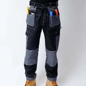 Pantalons de travail de sécurité multi-poches pour hommes, vêtements de travail réfléchissants, pantalons de qualité supérieure, pantalons ou salopettes personnalisés OEM - Product Image 1