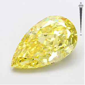 Diamante Cultivado en Laboratorio con Certificación IGI, 4.37 CT, Corte Pera Modificado, Color Amarillo Intenso Fantasía, Claridad VS1, CVD LG 799622666 para Joyería - Product Image 1