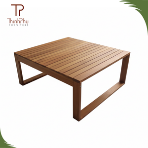 Juego de Sofás de Jardín para Exteriores, Fabricado en Vietnam, con Cojines Impermeables Color Marrón Encerado, Madera de Teca Sólida, Estructura de Aluminio, Estilo Europeo Moderno - Product Image 6