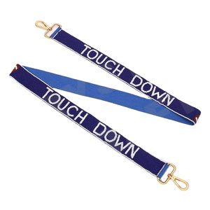 Sangles de sac de perles de rocaille en or blanc personnalisées 'Hook Em Horns' Accessoire à la mode Sangle de sac à main en perles Design tactile - Product Image 1