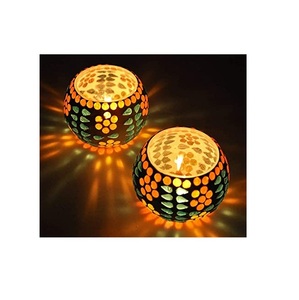 Wholesale Price Glass Candle <b>Holder</b> Colorful Modern Theme Multi-Size Glass Mosaic <b>Tealight</b> <b>Holder</b> for Home Decoration - Product Image 5