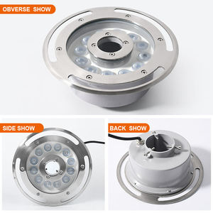IP68 Waterproof LED Underwater Fountain <b>Light</b> Custom RGB Stainless Steel Tempered Glass Engineering Contractor Wholesale - Product Image 2