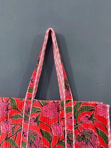 Sac fourre-tout en coton personnalisé pour femmes, motif vintage, multicolore, fermeture éclair durable, sac tendance, léger, sacs d'hiver et d'été - Product Image 3