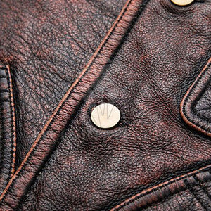 Gilet en cuir pour homme, matière de qualité supérieure, conçu pour les tenues décontractées, les looks élégants et les vêtements d'hiver. - Product Image 5