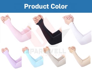 SPARKWELL INDUSTRIES Anti-Uv <b>Compression</b> <b>Arm</b> <b>Sleeves</b> Spandex Polyester Unisex Seamless Plain Dyed Breathable Cooling Custom Logo - Product Image 5