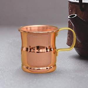 Taza de Cobre Martillada Hecha a Mano de la Mejor Calidad, Vajilla Duradera para Fiestas al Aire Libre e Interiores, Disponible para la Venta - Product Image 2