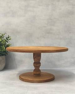 Decorative Wood <b>turning</b> art Work <b>Cake</b> Stand Dessert Pedestal Serving Plate for Wedding Birthday Event and Home <b>Table</b> Centerpiece - Product Image 6