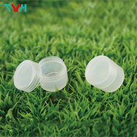 (SAMPLE) Pots cosmétiques ronds en PP blanc de 3 ml à 30 ml, conteneur à double paroi pour lotion de soin de la peau, crème pour les yeux, nettoyant visage (Série ANH)