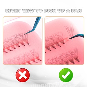 Extensions de cils ultra rapides promade mix7 NVT Beauty 8D, extensions de cils curl de base de qualité, volume de cils faits à la main - Product Image 2