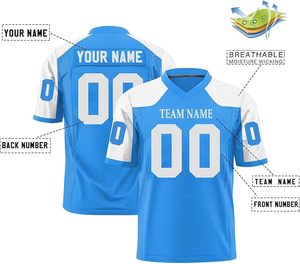 Maillots de football américain avec lettres et numéros brodés, maillots de football américain légers, prix de gros - Product Image 5