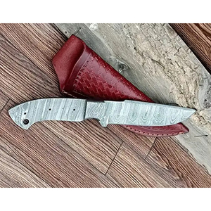 Cuchillo de Chef Personalizado Hecho a Mano, Marca Burraq, Hoja de Acero de Damasco (Hasta 3.9 pulgadas, 3.0 mm de Grosor), Apto para Lavavajillas, Moderno - Product Image 3