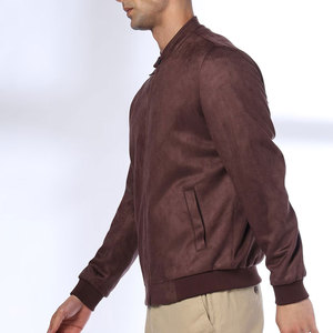2026 Autumn Winter <b>Suede</b> Plaid <b>Jacket</b> for Men Lapel Slim Fit Casual Bomber <b>Jacket</b> Social Streetwear Windbreaker <b>Suede</b> <b>Jacket</b> - Product Image 2