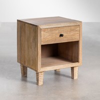 Table de chevet en bois de manguier Vandana Nova Sereno