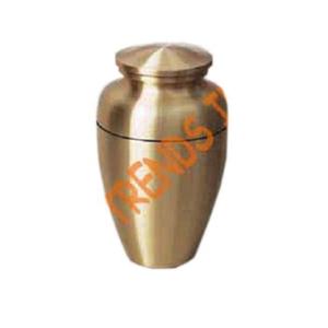 Urne de cendres de crémation en laiton Mémorial funéraire métallique durable Urne de cendres pour adultes Urnes funéraires sculptées à la main - Product Image 2