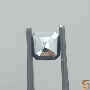 โมอิสซาไนต์ทรงแอสเชอร์สีดำเจียระไนด้วยมือ 3 กะรัต ขายดี ผ่านการทดสอบเพชรโดยผู้ตรวจสอบอิสระ SATANI - Product Image 5