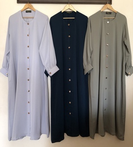 Vestido Abaya de Alta Calidad, Lujoso, de Chifón Bordado, Modesto, Largo hasta el Suelo, para Mujer, con Hiyab a Juego, Hecho a Mano, para Ramadán, Oración y Fiestas - Product Image 2