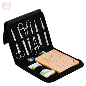 Kit d'entraînement à la suture avec instruments en acier inoxydable pour la formation des étudiants en médecine - Ensemble manuel - Product Image 3