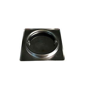 Siphon de sol carré sur mesure en acier inoxydable poli au design moderne pour balcon et salle de bain – Excellent rapport qualité-prix - Product Image 6