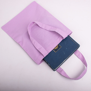 Luxury Purple <b>Canvas</b> <b>Tote</b> Bag With Custom Logo Print Open Top Beach Shopping Bag Minimalist Style Beach Summer Women's Handbag - Product Image 2