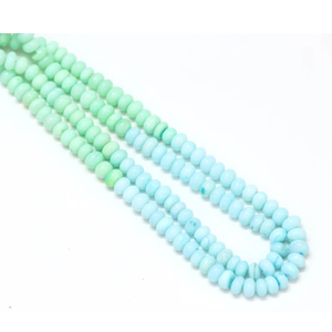 Cuentas de Ópalo Verde Azulado en Forma de Rondelle: 7-10 mm, Piedras Preciosas para Joyería y Manualidades - Product Image 3