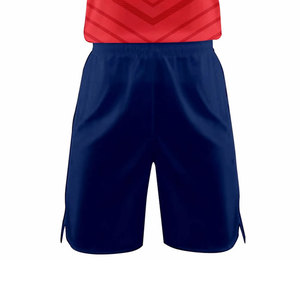 Unisex Red Sleeveless <b>Volleyball</b> Jersey <b>Set</b> Navy Shorts Moisture Wicking Sublimated 100% Polyester Breathable Mesh Athletic Wear - Product Image 6