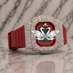 Custom Luxury Moissanite Watch Men Full Diamond Stainless Steel Quartz Wristwatch - Product Image 1