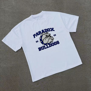 T-shirts pour hommes en coton 100% de haute qualité, impression puff, logo personnalisé, graphisme 3D, manches courtes, vêtements d'été, t-shirt surdimensionné - Product Image 1