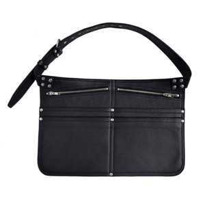 Sac de Caisse en Cuir de Vachette Véritable pour Marché et Commerce, Ceinture Porte-Monnaie Robuste avec Boucle Réglable et Multiples Poches Zippées pour Téléphone Portable - Product Image 1