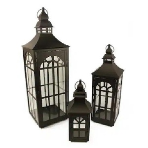 New Style Hot Selling Candle <b>Lantern</b> Hanging <b>Set</b> Of 3 Decorative Ramadan Metal Holder Vintage Candle Decor <b>Lantern</b> for Ramadan - Product Image 2