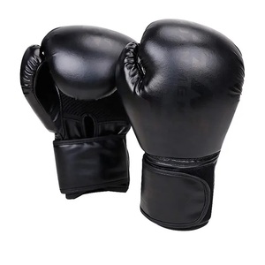 Guantes de Boxeo de Cuero Vacuno Antideslizantes GAF al por Mayor con Cierre de Velcro para Hombres y Mujeres, Nuevos en Negro y Rojo con Logotipo OEM - Product Image 5